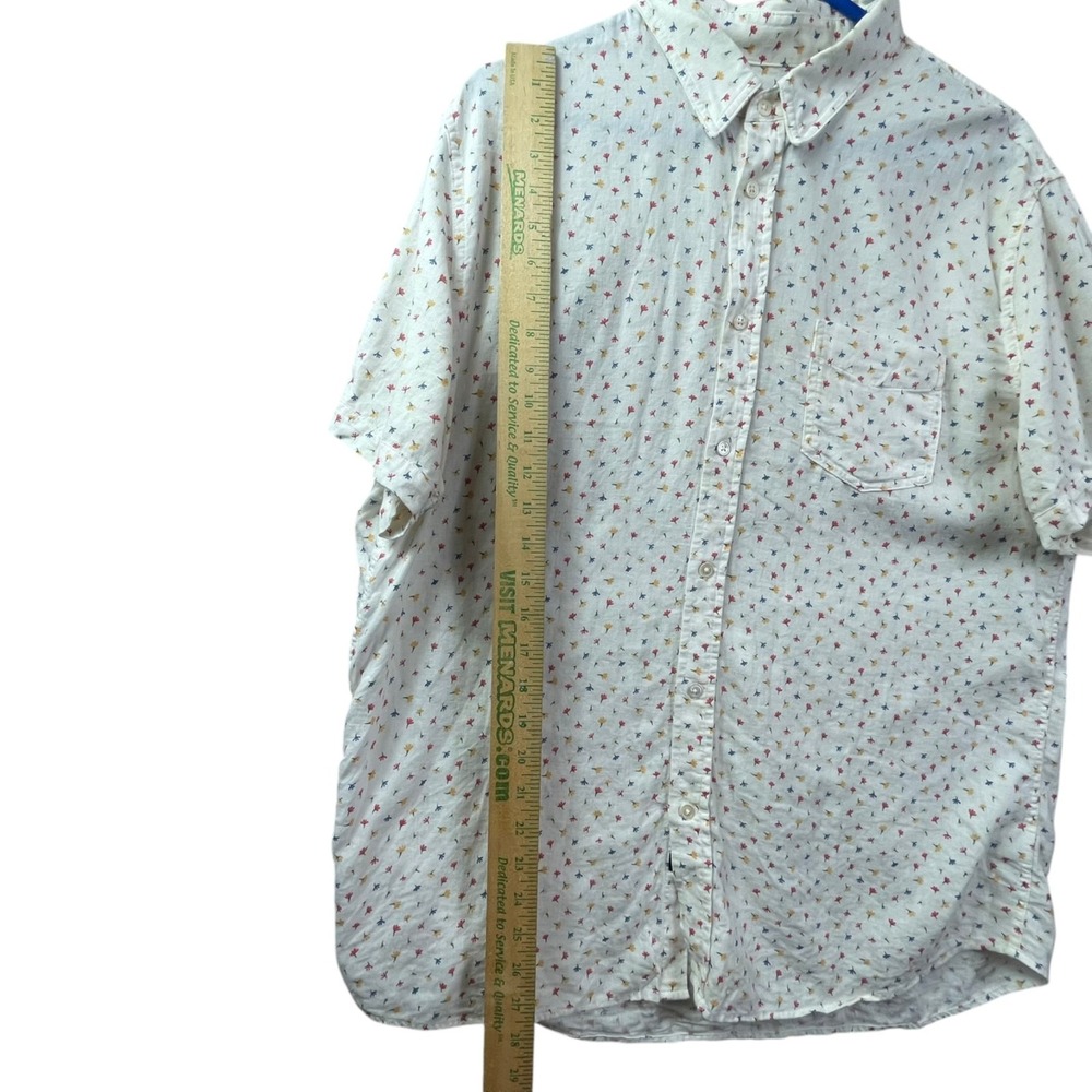 Rails Carson Daisy Chain Linen Floral Shirt Mens XL Button Front - Picture 7 of 7